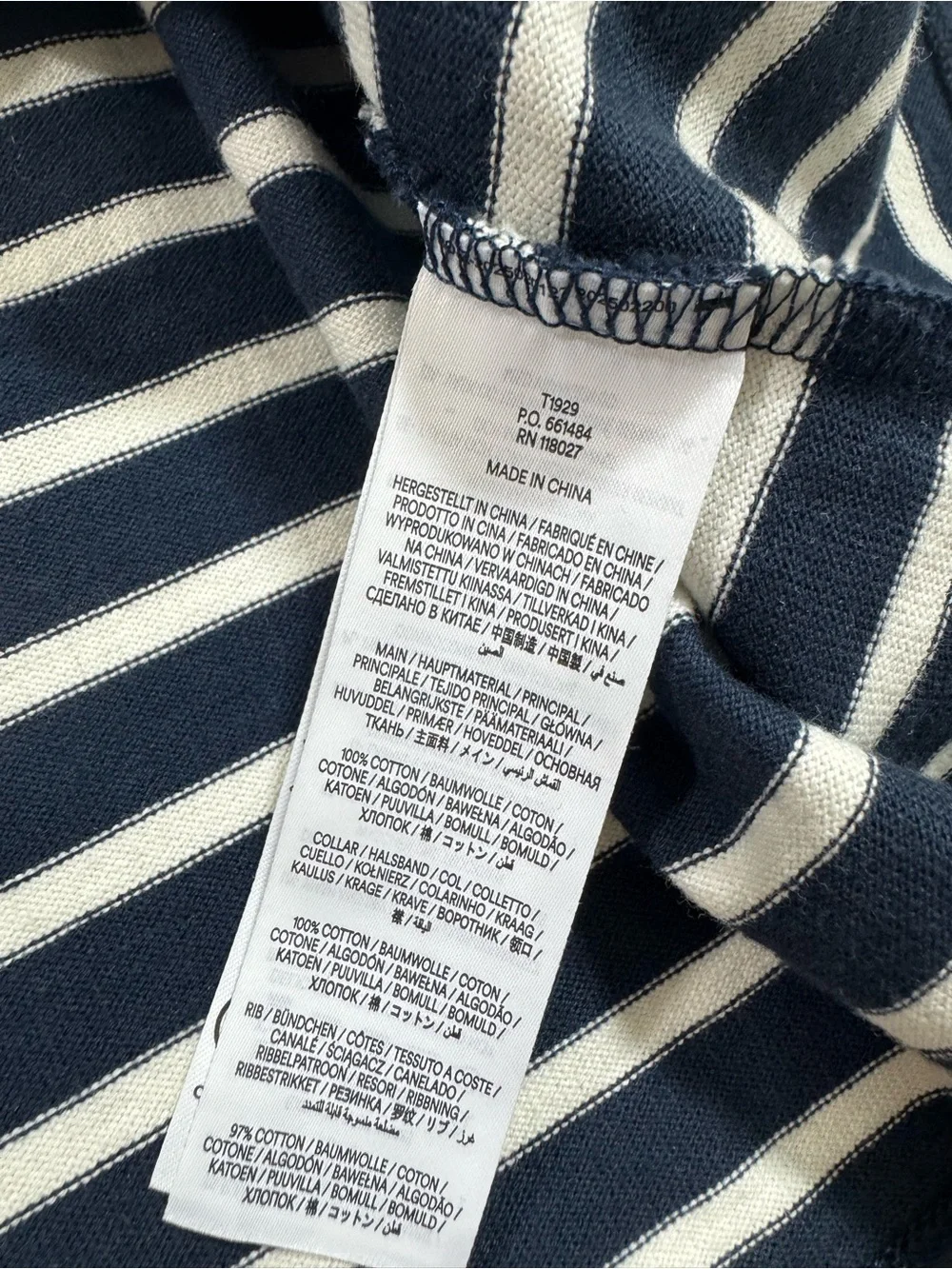 Boden Puff Sleeve Henley Top Preppy Nautical Stripe